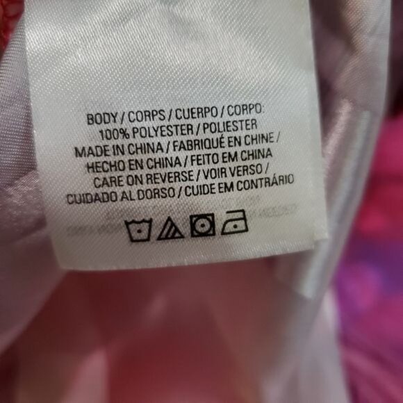 T Tahari Womens blouse Driya Pink Satin Printed Workwear Size XL snap button new - Picture 7 of 16